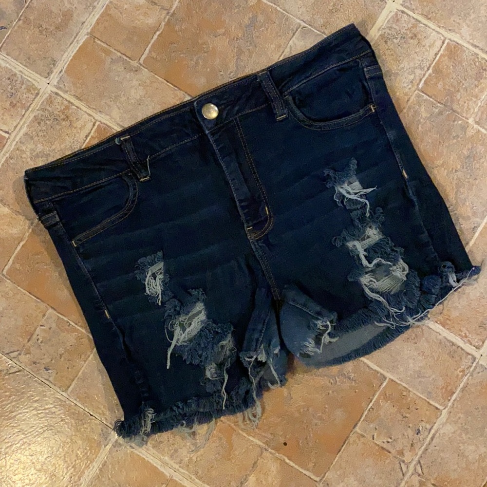 American Eagle high rise jean shorts size 14
